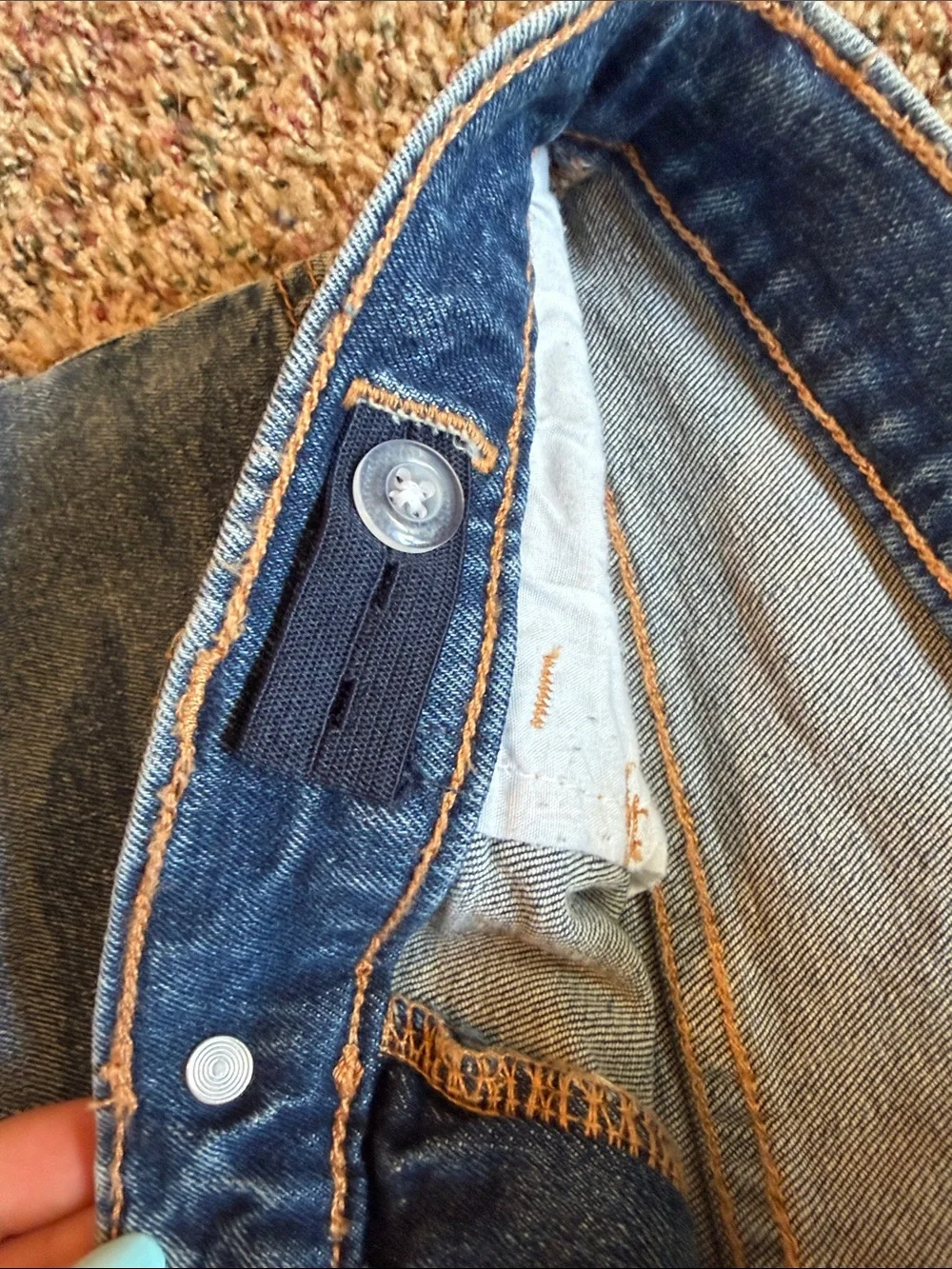 Old Navy Girls Medium Blue Distressed Denim Shorts